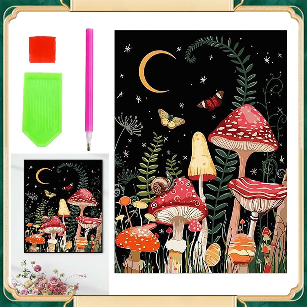  Kit de pintura com diamantes DIY, kit de pintura com diamantes 5D para adultos