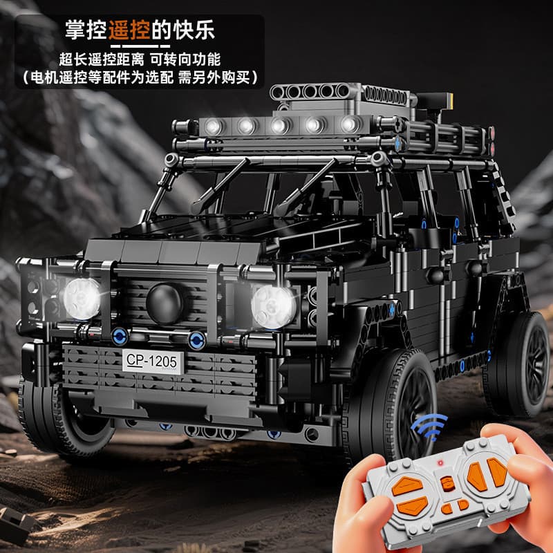 Compatível com blocos de montar do modelo de veículo off-road Lego Big G, brinquedo educativo de montagem de carro de co