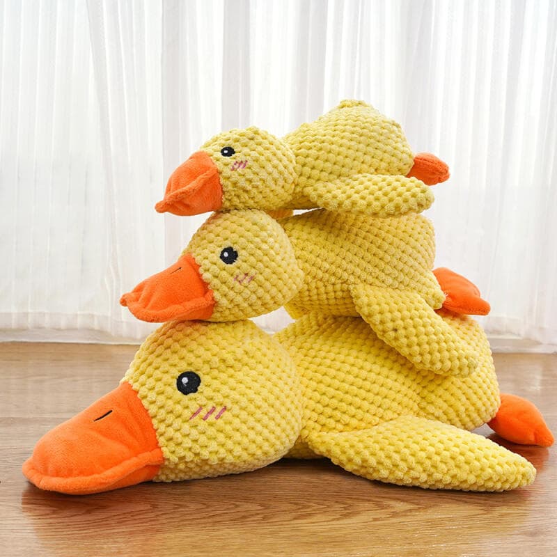 Animal De Estimação Brinquedo De Pelúcia Cão Calmante Pato Brinquedos Mastigar Estridente Para Filhote De Cachorro Pet D
