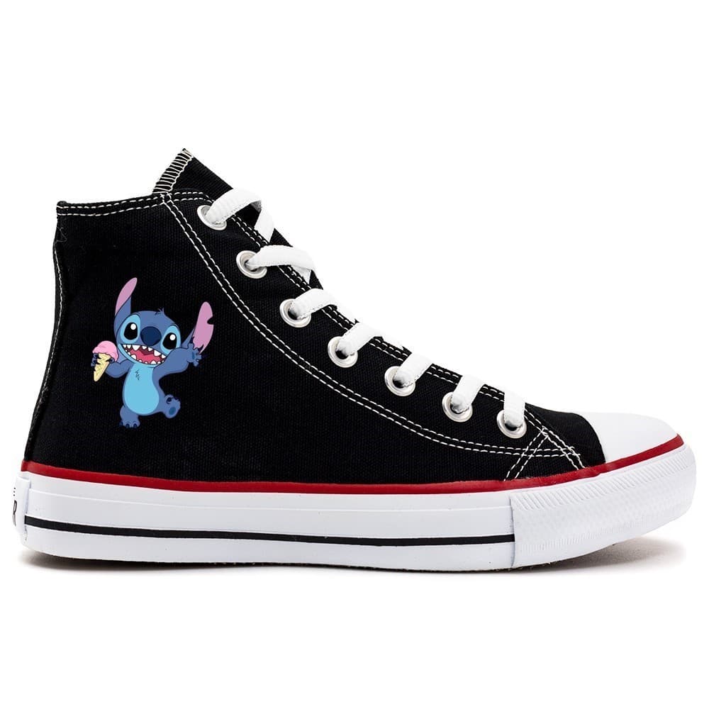 Tênis Lilo e Stitch Geek Fofo Calçado Confortável Macio Cute Kawaii