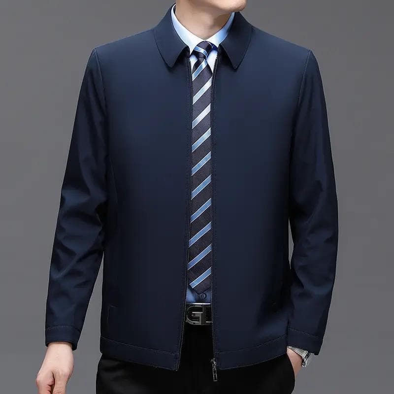 Primavera outono jaqueta masculina casaco com zíper jaqueta gola lapela All-Match jaqueta Casual masculina topo K-B68
