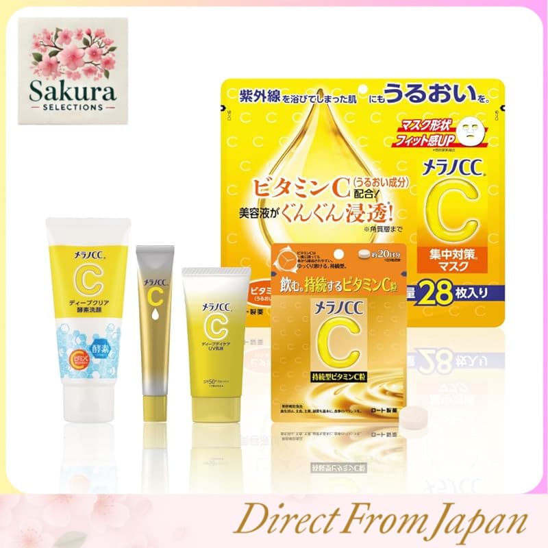 Melano CC Rohto Sérum Facial Vitamina C Premium + Opção Suplemento de Liberação Prolongada