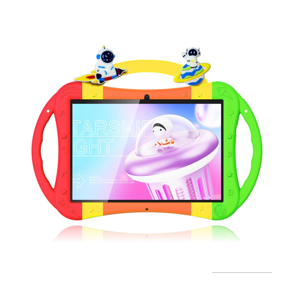 Tianci Tablet Infantil KT10 10” com Capa Pop-It Antichoque, Alça de Mão, Tela 24 cm, Android, Wi-Fi, Várias Cores