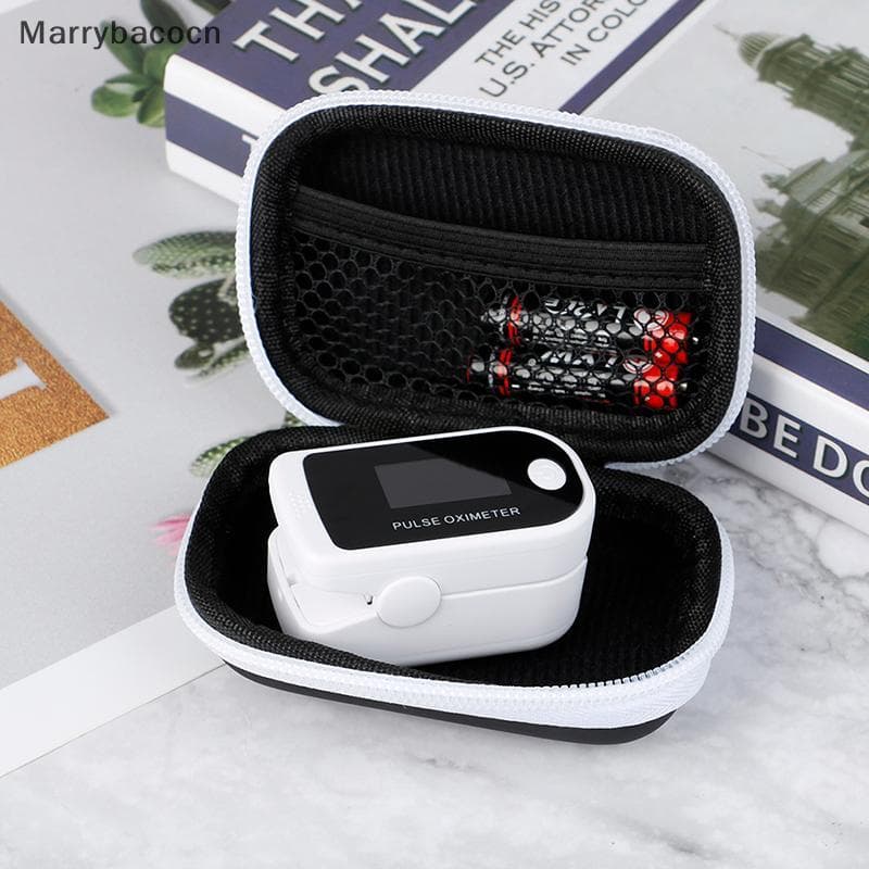 [MAR] Monitor De Oxímetro De Pulso Bolsa De Dedo Medidor De Oxigênio Digital Com Zíper COD