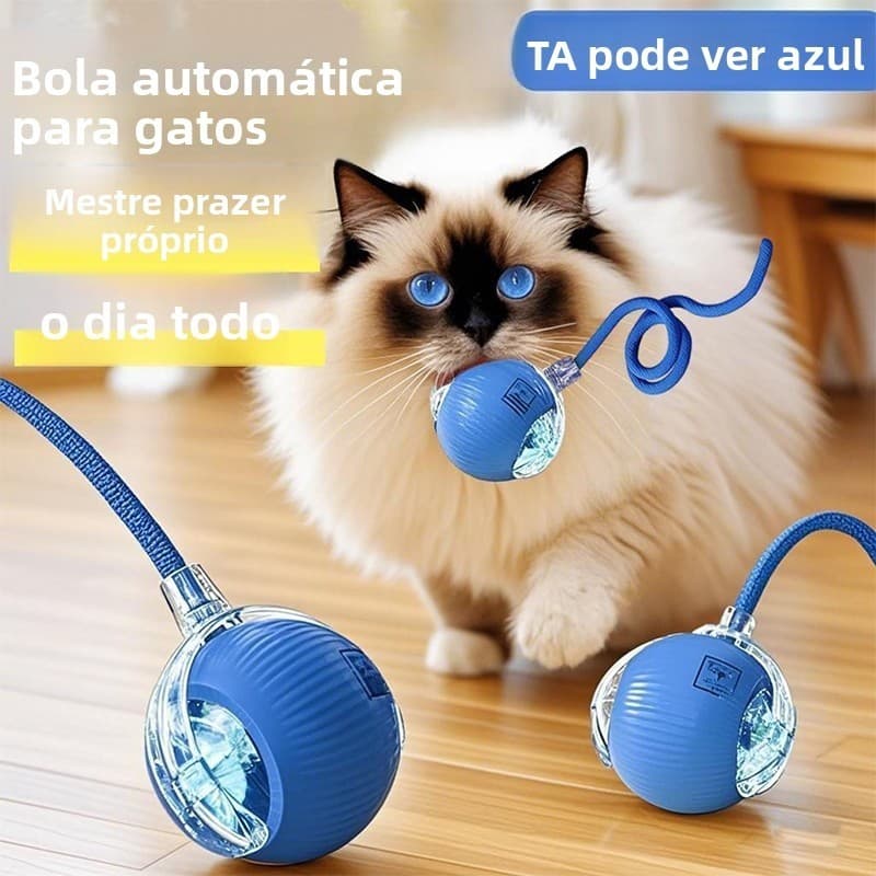 Brinquedo Inteligente Para Cães E Gatos De Estimação , Bola Rolante Automática , Elétrica Recarregável superloja