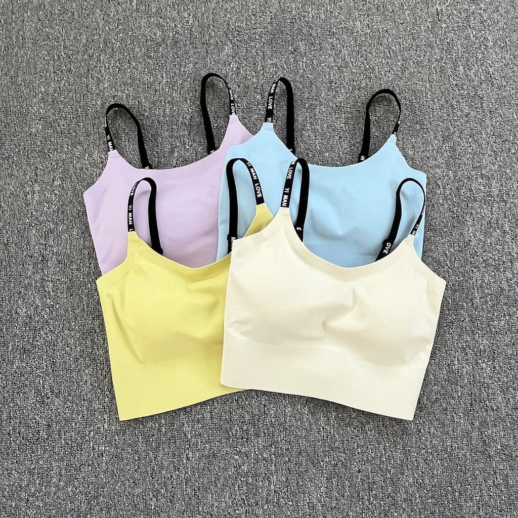 2026 roupa interior esportiva feminina à prova de choque Push-Up roupa interior Fitness correndo Yoga colete bonito volt