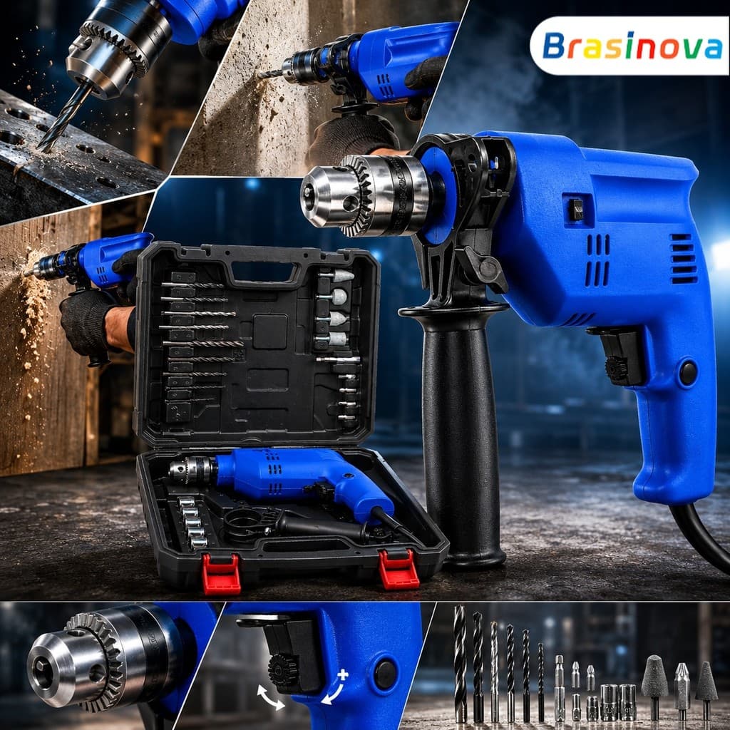 Kit completo de acessórios de peça de afundamento de impacto elétrico com soquete e equipamento