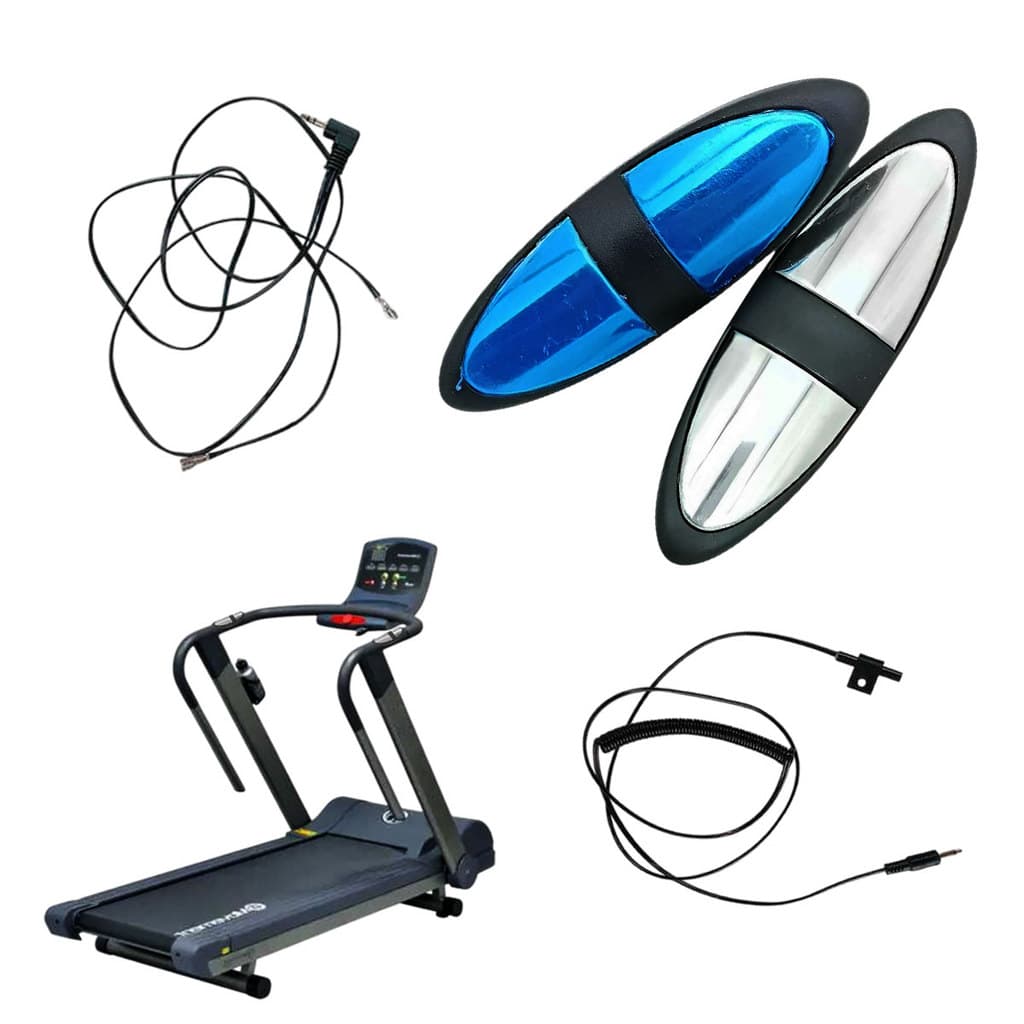 Hand Grip Kit Cabos Roda Bicicleta Ergometrica Esteira Lx160G3 Sensor Cardiaco Velocidade Esporte Academia Esporte Fit