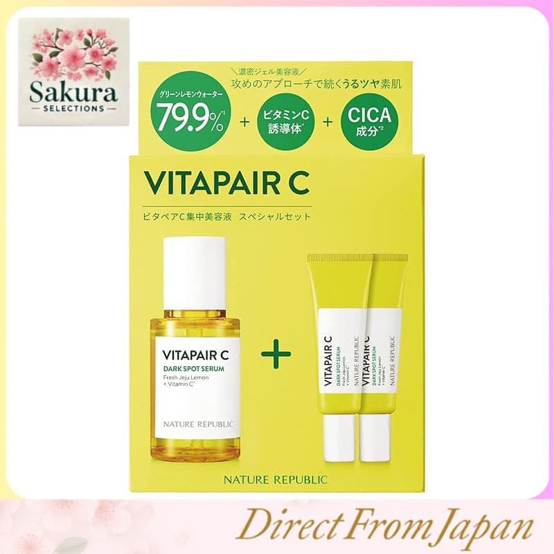 Nature Republic Vita Pair C Sérum Hidratante e Iluminador com PDRN e Vitamina C – Solução para Tonificar, Combater a Opacidade e Firmar a Pele