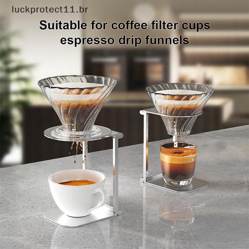 Suporte Para Cafeteira LTBR , Portátil E Dobrável Máquina De Café Expresso De Escritório Com Base ~