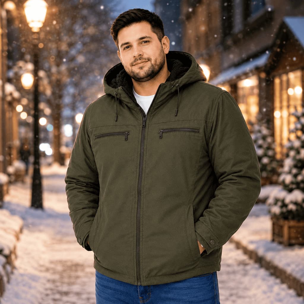 Jaqueta Sarja Plus Size Masculina Forrada Pelinho Inverno Casaco Grosso G2 Ao G5 Blusa De Frio Masculina Tamanho Maior