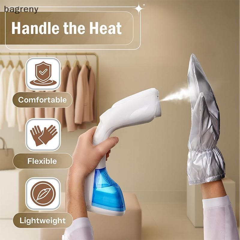 [bagreny] Luvas Para Vaporizador De Roupas A Vapor – Luva De Cinza Protege Contra O Calor Mão Flexível Ferro BR