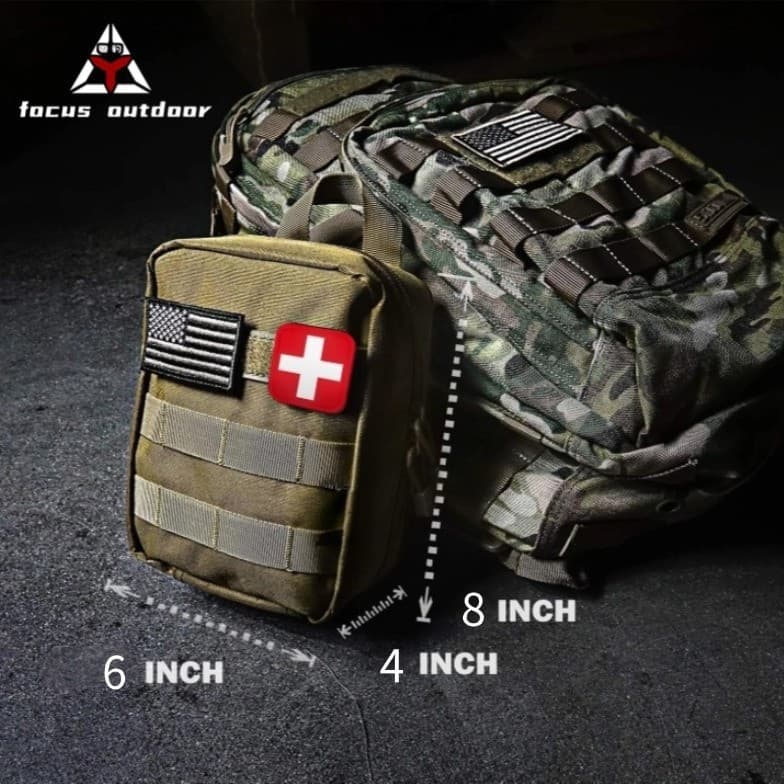 Esportes ao ar livre kit de primeiros socorros camuflagem militar multifuncional tático kit acessório ciclismo emergênci