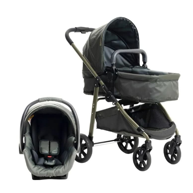 Carrinho De Bebê 3 Em 1 Galzerano Extreme Must Travel System Pistache