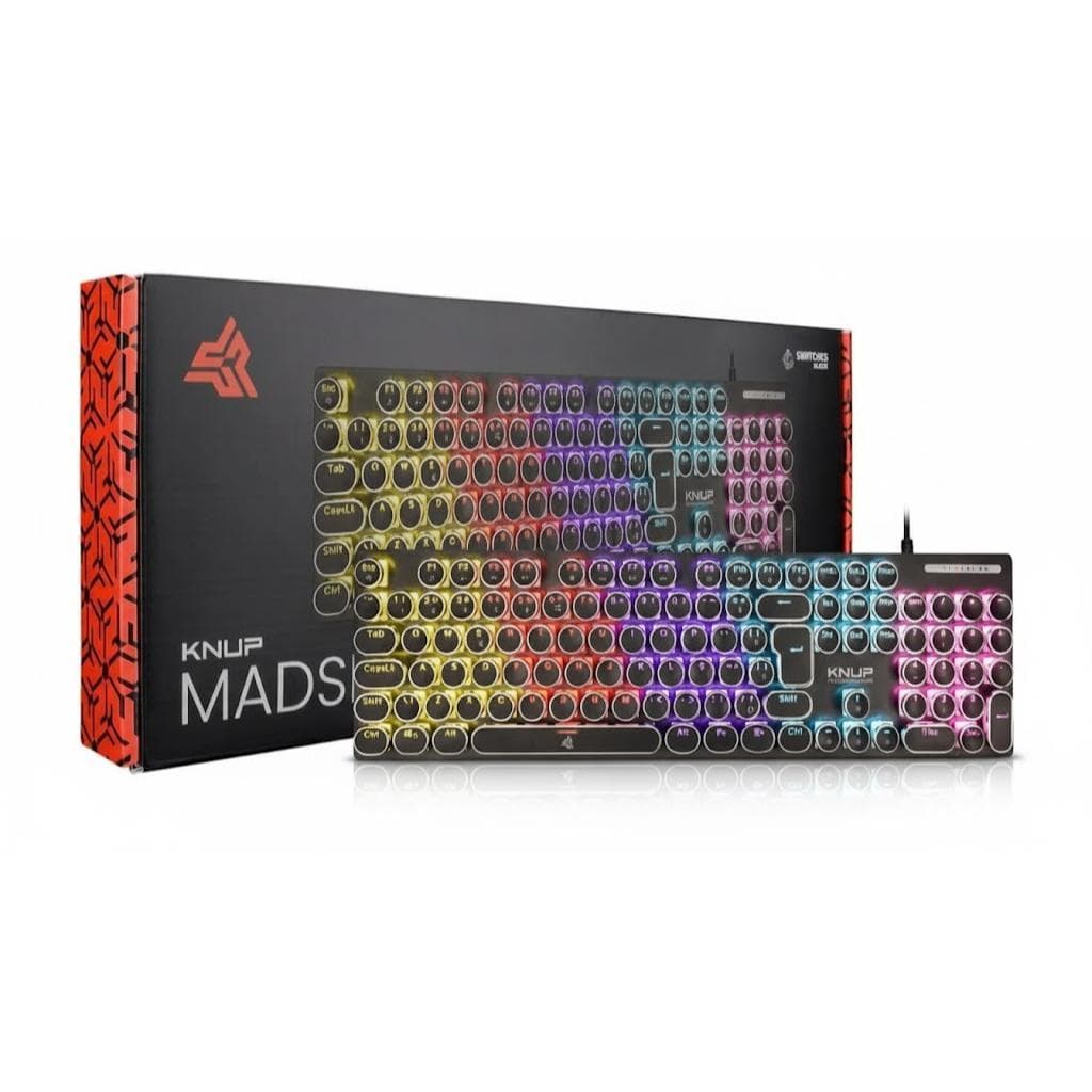 Teclado Mecânico Gamer KP-TE142 ABNT2 Switch Black USB Iluminação Rainbow – Alto Desempenho