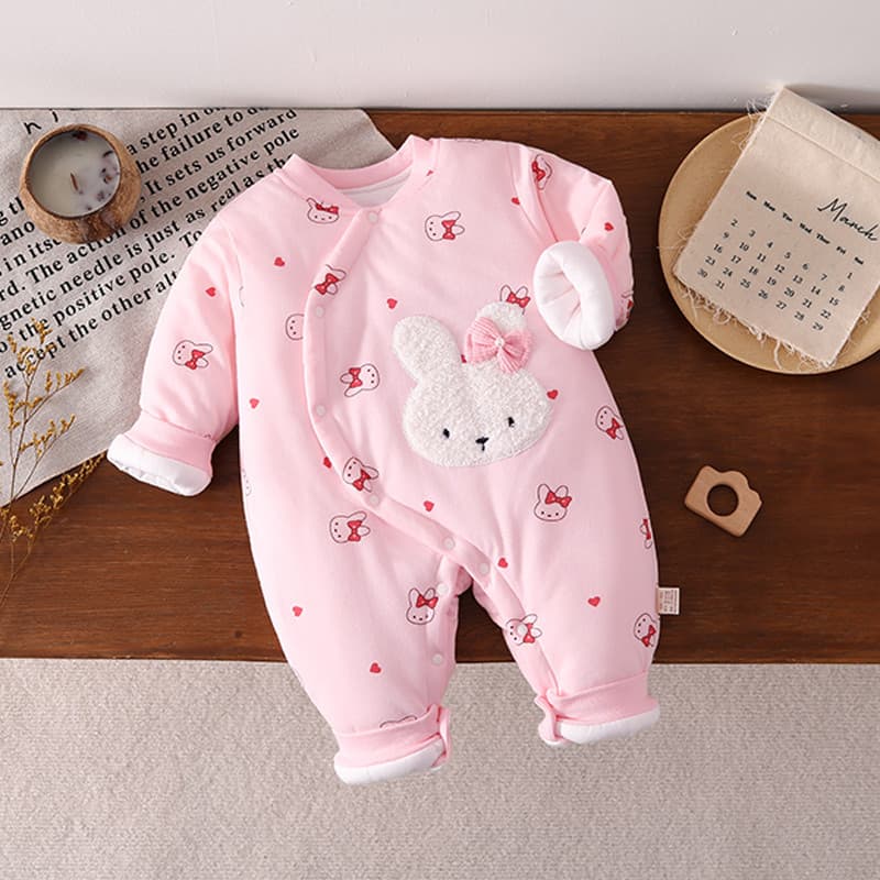 Roupas de bebê inverno roupas de algodão inverno roupas de algodão bebê menina acolchoado macacão inverno algodão quente