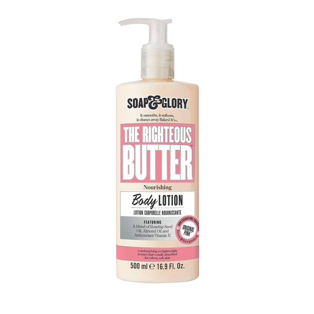 Soap&Glory Loção Corporal Hidratante Original Rosa com Bomba - Hidratante Corporal Leve para Pele Seca com Manteiga de K