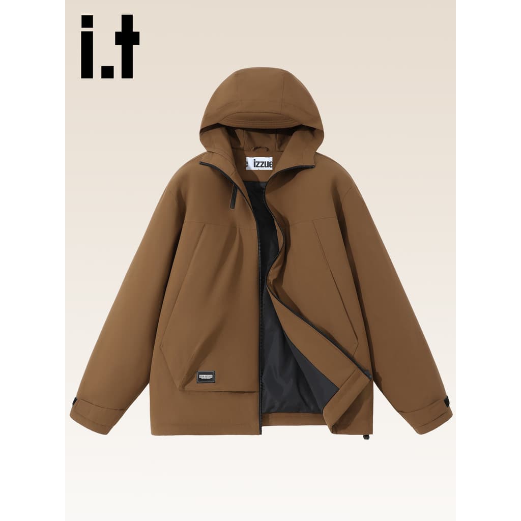 Itizzue jaqueta acolchoada masculina inverno engrossado quente macacão jaqueta masculina 2025 novo estilo com capuz acol