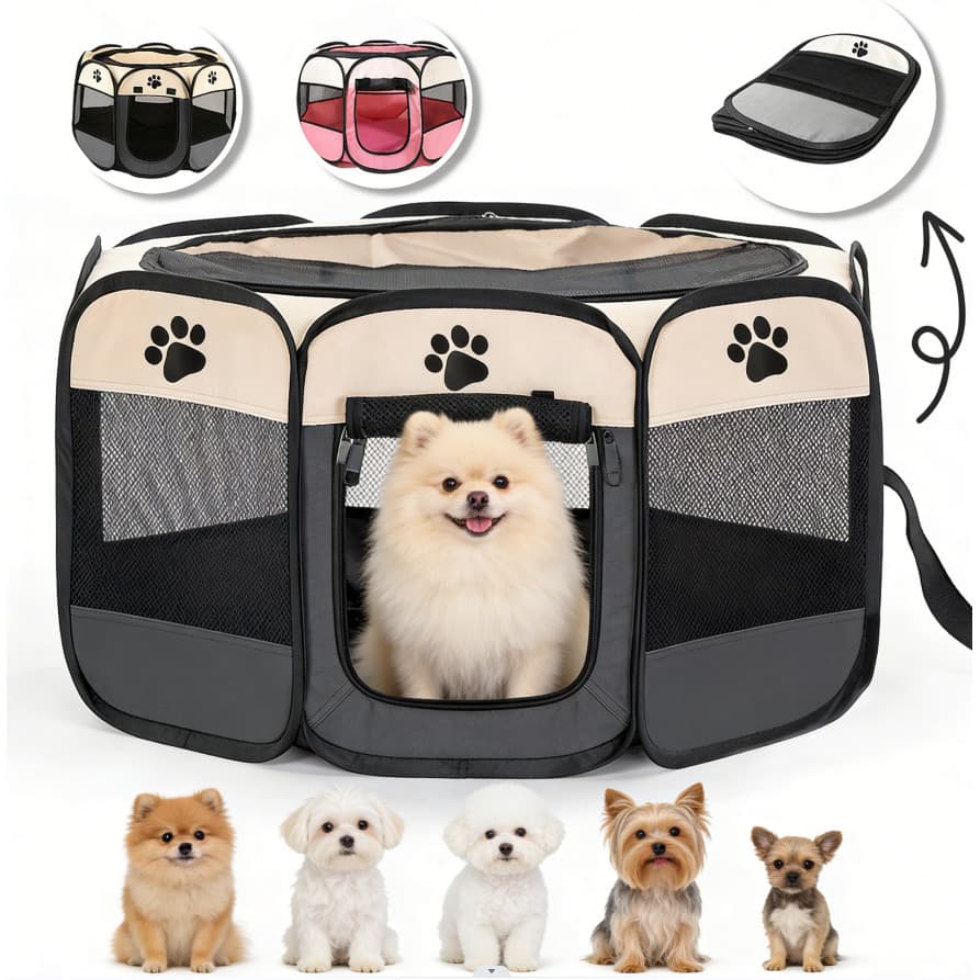 Casinha Pet Grande | Portátil Dobrável Resistente para Cachorros e Gatos