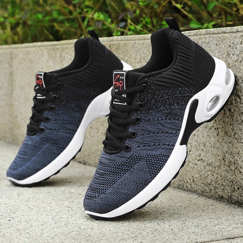 Sapatos masculinos novo estilo na moda tênis masculinos respirável rendas tênis de corrida leve sapatos esportivos casua
