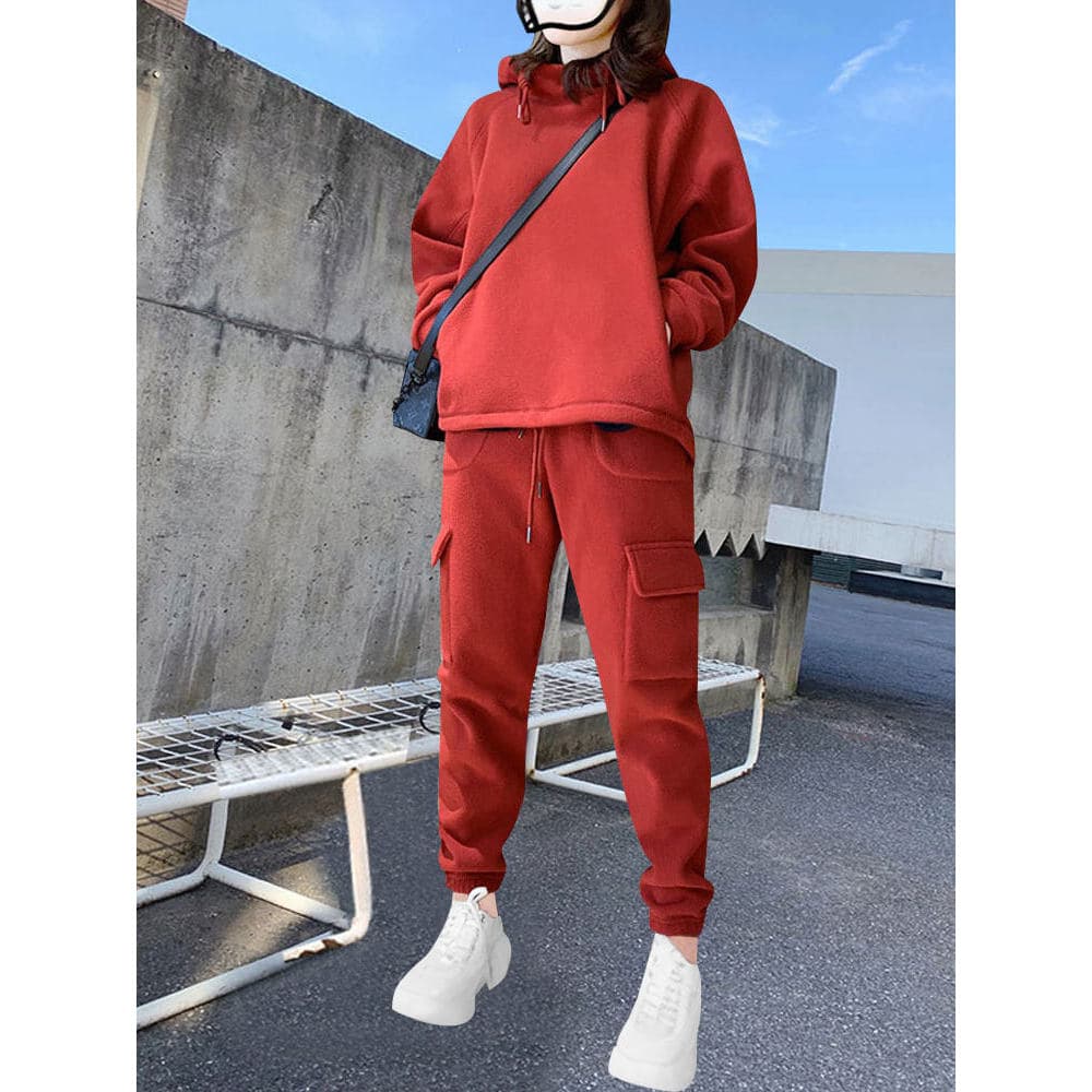 Popularidade GAO~ANG, pedido japonês!Conjunto de moletom com moletom de lã Polar dupla face e duas cores ~ conjunto de m