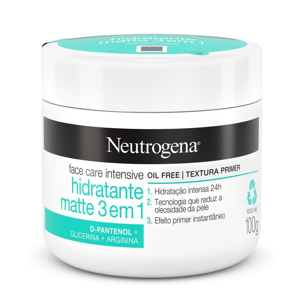 Hidratante Facial Matte 3 em 1 Neutrogena Face Care Intensive 100g
