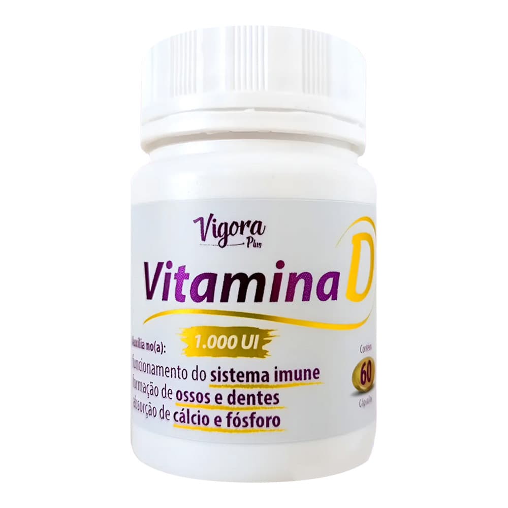 Vitamina Vigora Plus Vitamina D 1000UI 60Cps - Prati