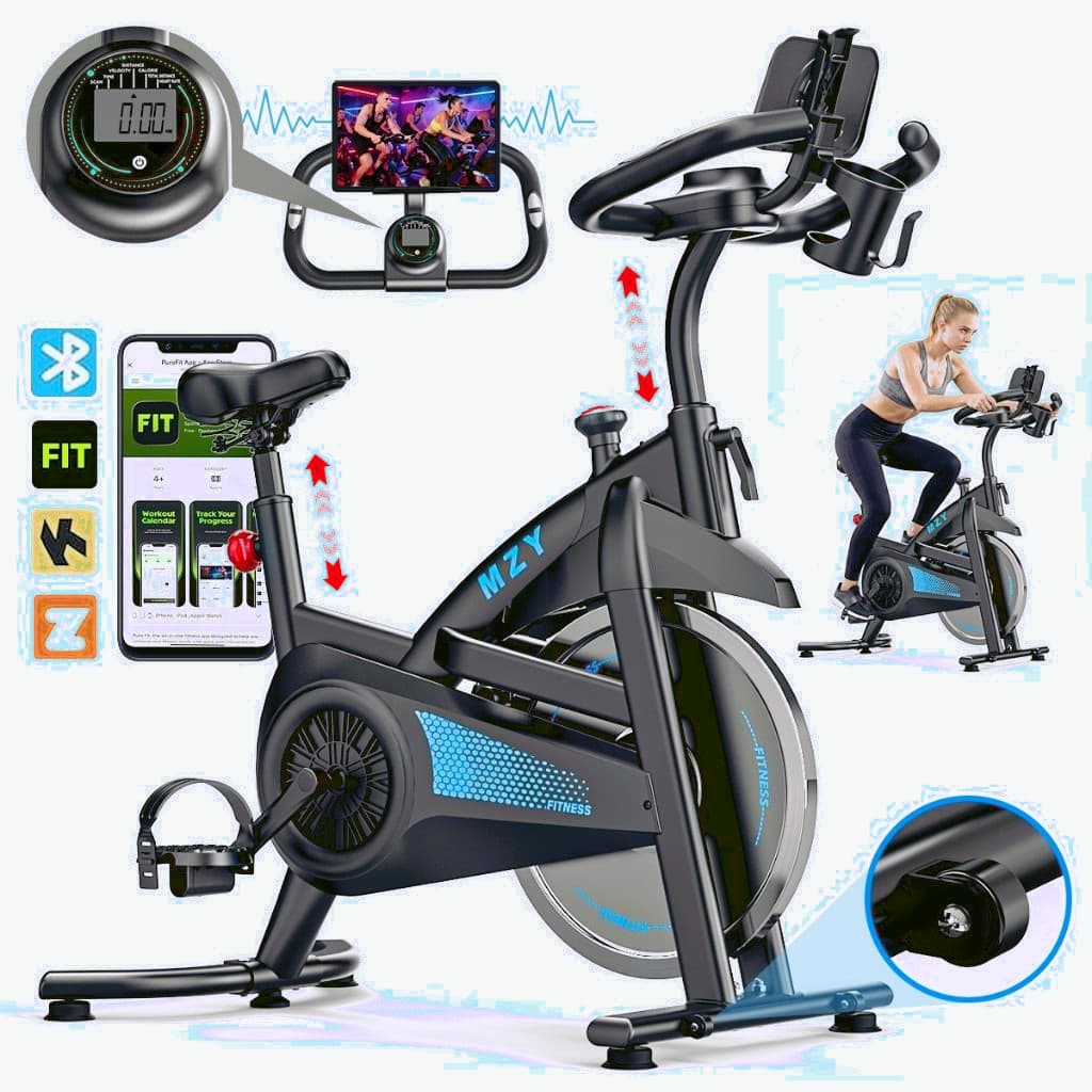 Bicicleta Bike Bicicleta Ergométrica Spinning Inércia 15kg  Suporta até 180kg,1.9M