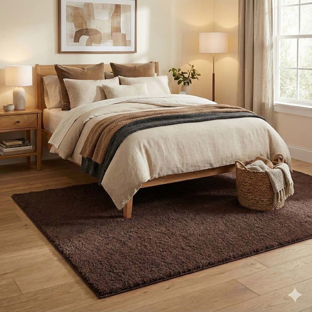 Tapete Sala Quarto Antiderrapante Classic Castor 1,00X1,50M
