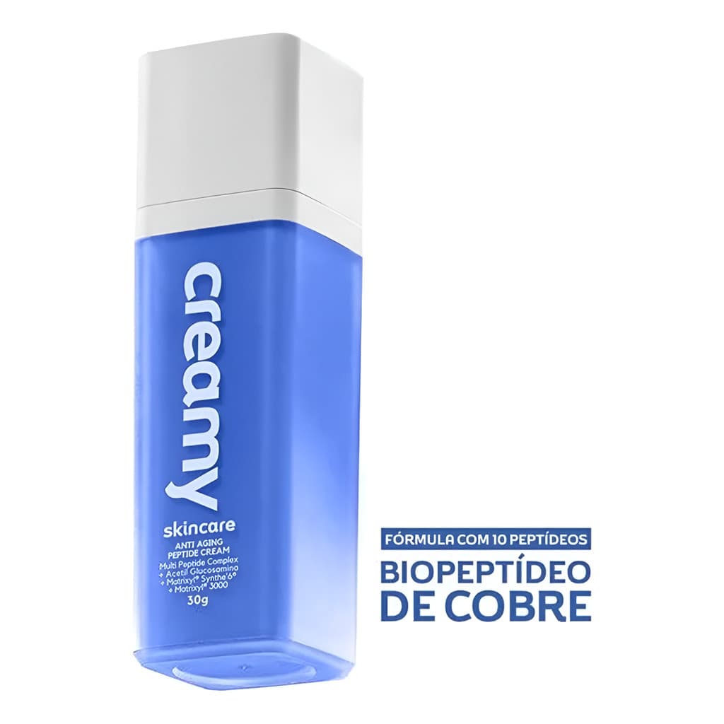 Creamy Skincare Anti-aging Peptide Cream 30g - Estimula a Produção de Colágeno, Atenua Manchas Causadas Pela Idade