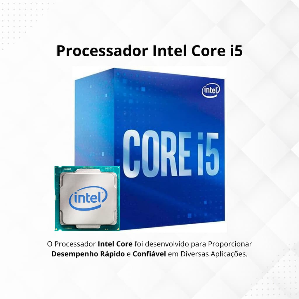 Computador CPU Intel Core i5 8GB DDR3 SSD 480GB Wifi Fonte 230w Bivolt Windows