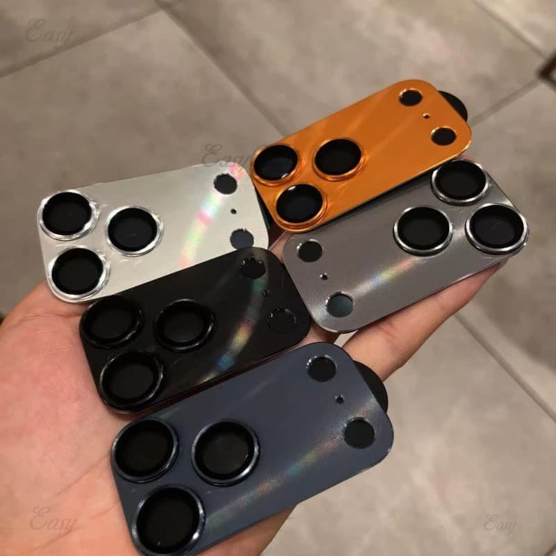 Proteção Luxuosa De Capa De Lente De Câmera Laranja De Uma Peça Adequada Para iPhone 17 Pro Max/17Air/17 16 15 14 13 Fil