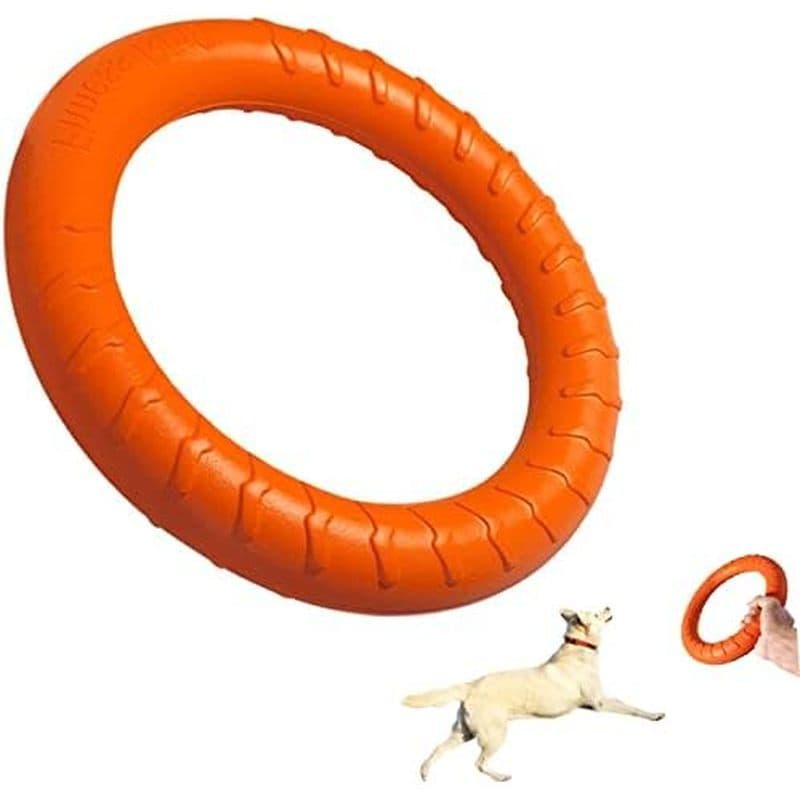 Brinquedo Para Mastigar Cachorro Com Disco g , Brinquedos Cães Mastigadores Agressivos Anel Flutuante/De Busca Raças Méd