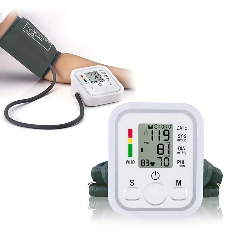 Aparelho Medir Pressão Arterial Medidor Monitor Medidor Automático Cor Branco