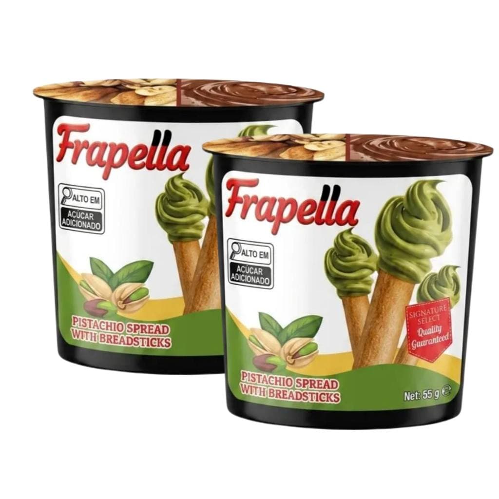 Breadstick Com Creme De Pistache Frapella Importado - 2 Unid