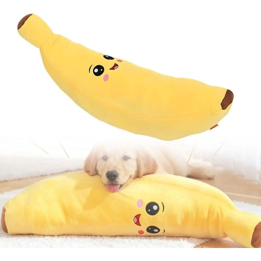 Adoráveis Brinquedos De Cachorro De Pelúcia De Banana Estridente Para Cães Pequenos , Médios E Grandes-Brinquedo De Mast