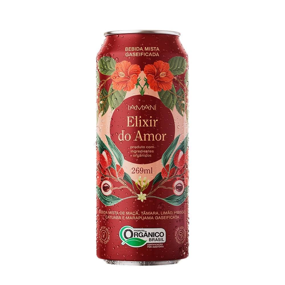 Chá Gelado Gaseifi Elixir do Amor Orgânico Iamaní 269ml