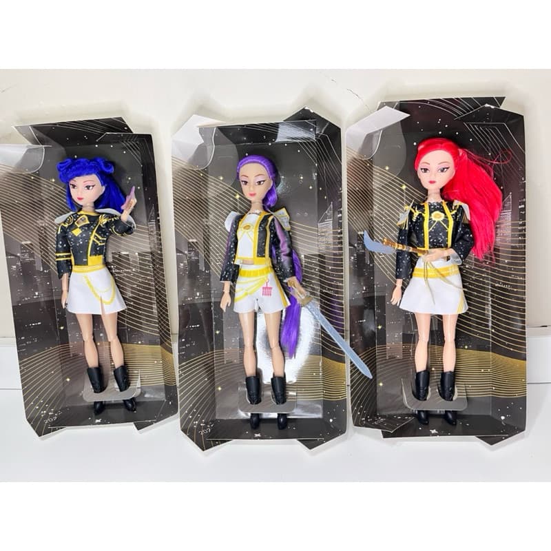 bonecas k-pop demon hunters musical envio rápido - kit K- pop bonecas articuladas e musicais!!