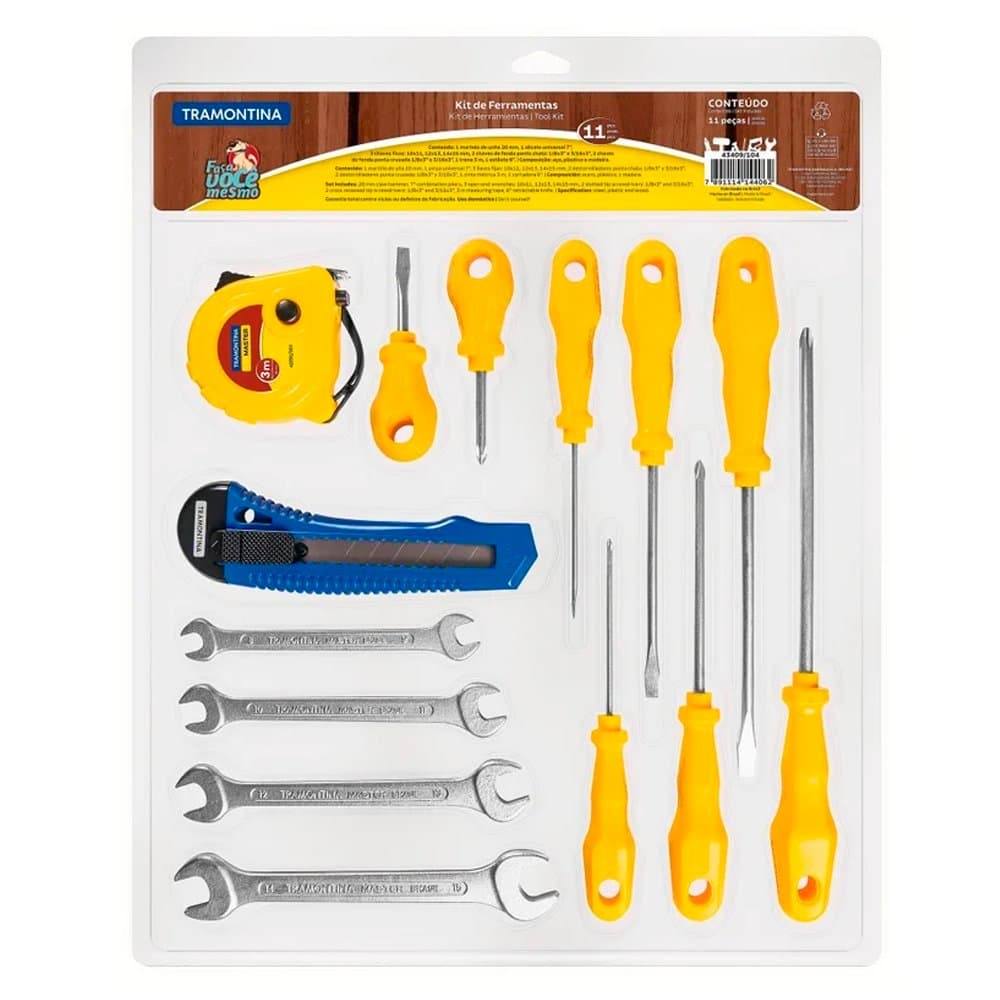 Kit de ferramentas 14 peças Tramontina completo