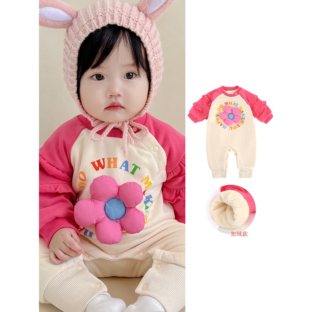 Bebê roupas de bebê roupas de inverno forro de lã macacão bebê menina Super bonito cem dias quente princesa macacão inve