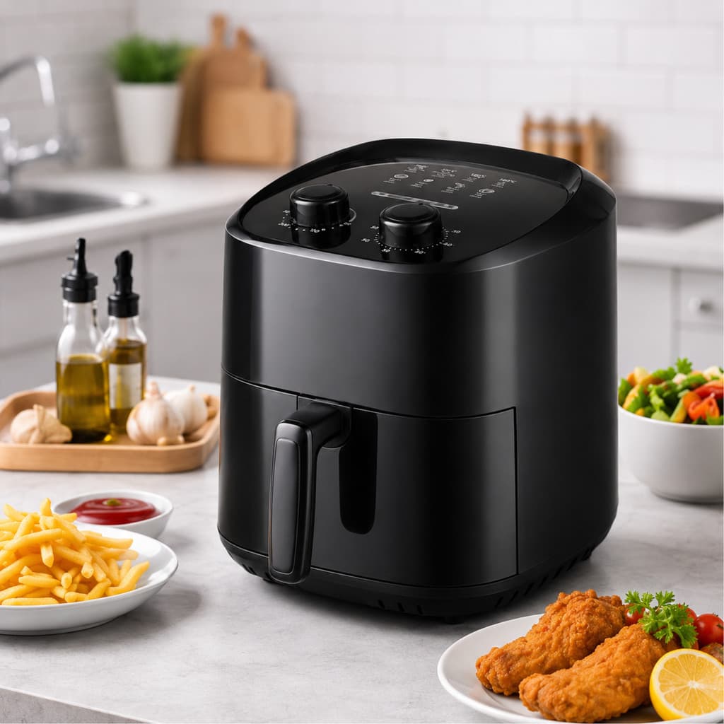 Fritadeira Sem Óleo 3,4L Antiaderente 127V Preta