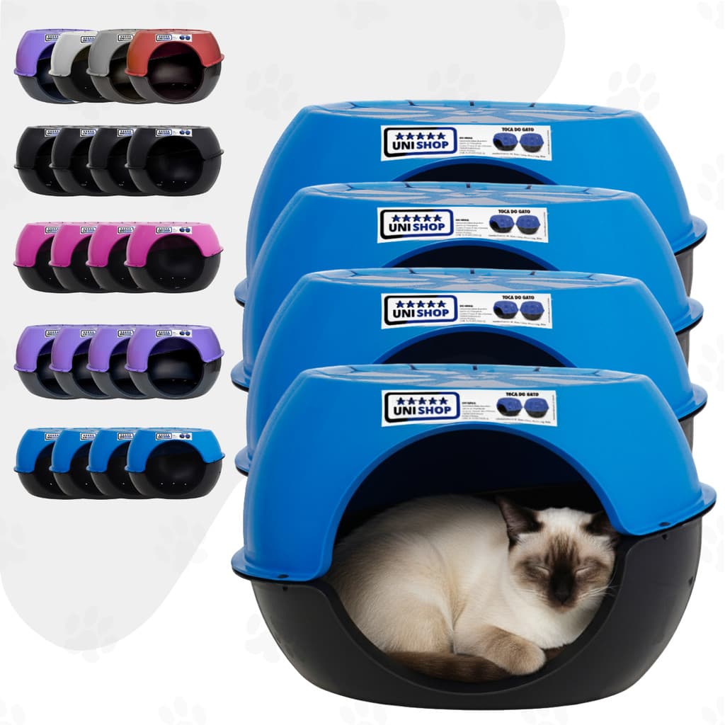 Kit 4 Tocas Cama Para Gatos Casinha Pet alt