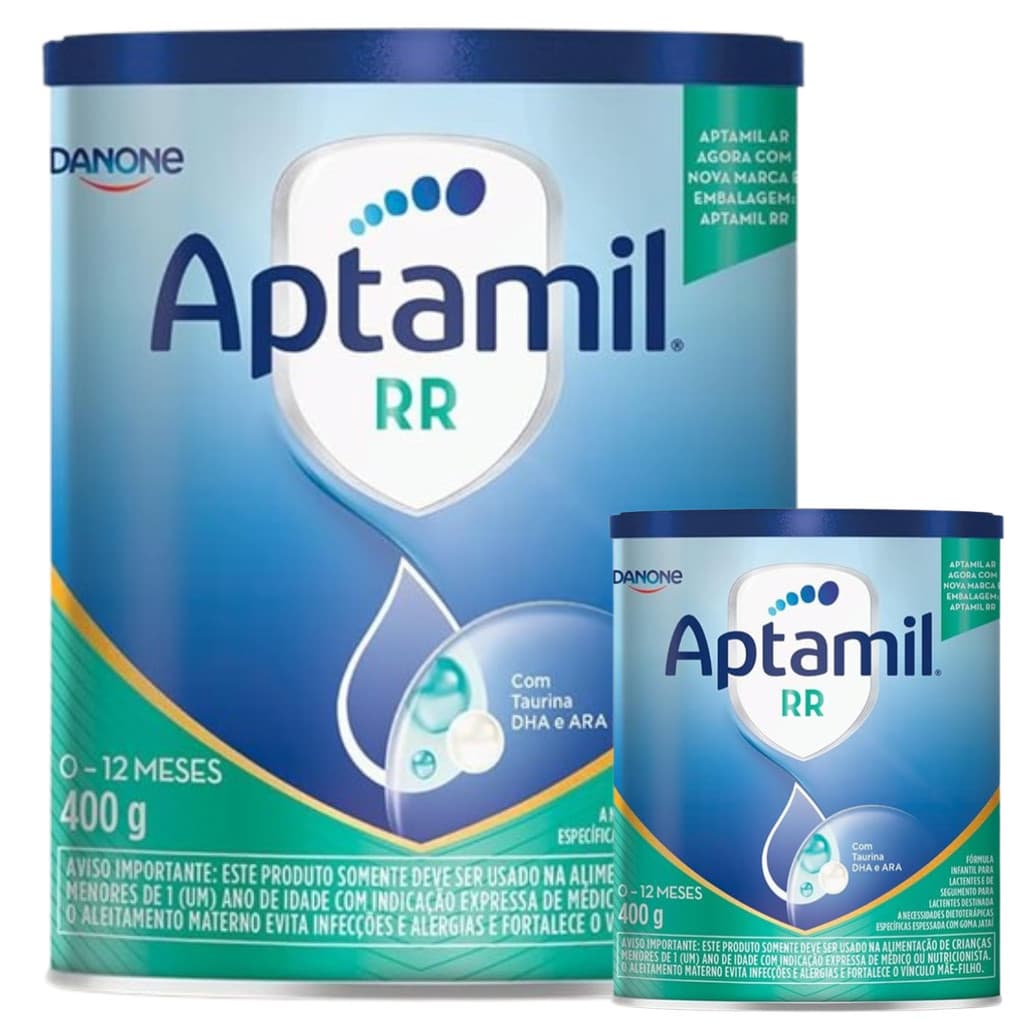 2 Latas- Fórmula Infantil em pó Aptamil RR- Danone -400 Gr