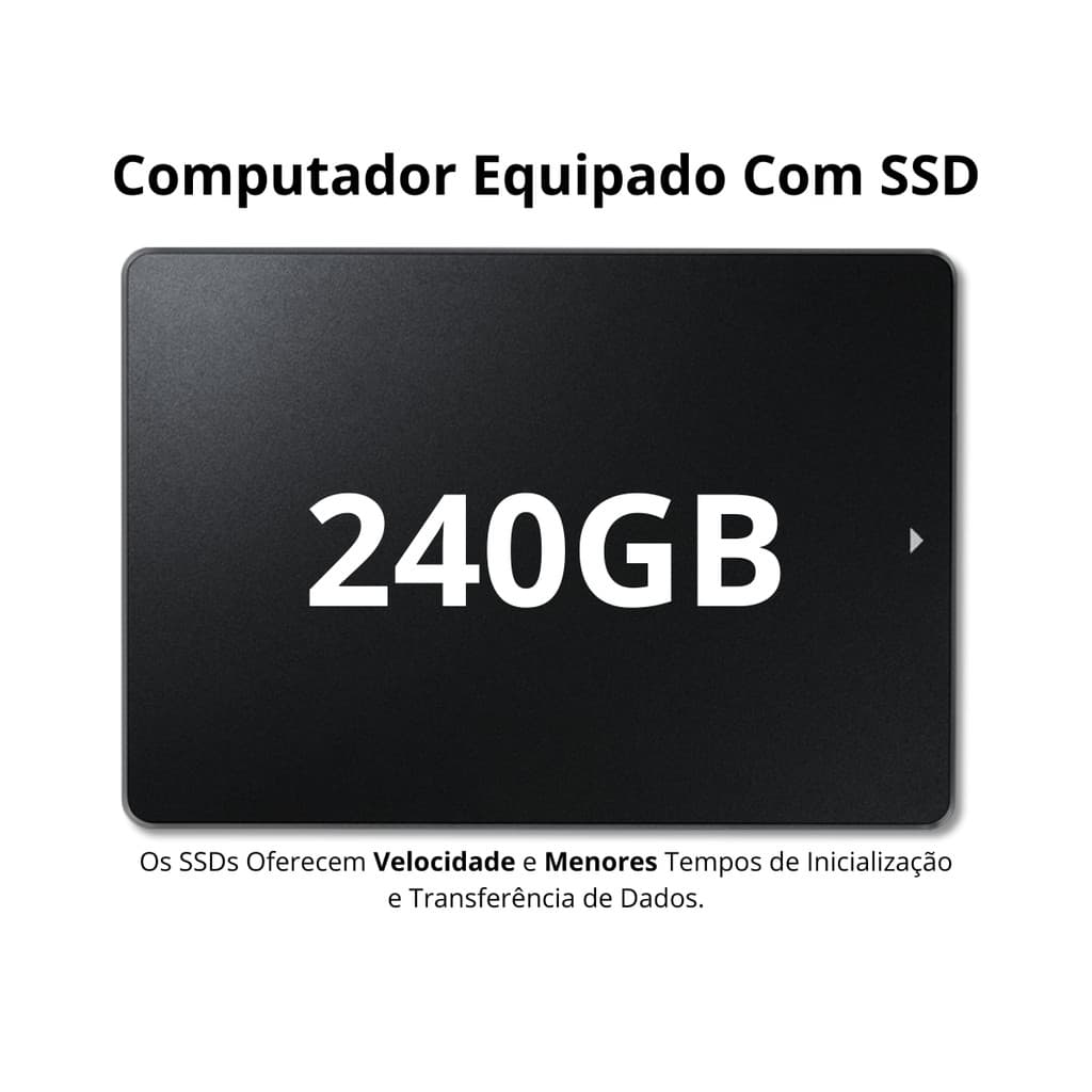 Computador CPU Intel Core i5 16GB DDR3 SSD 240GB Wifi Fonte 230w Bivolt Windows