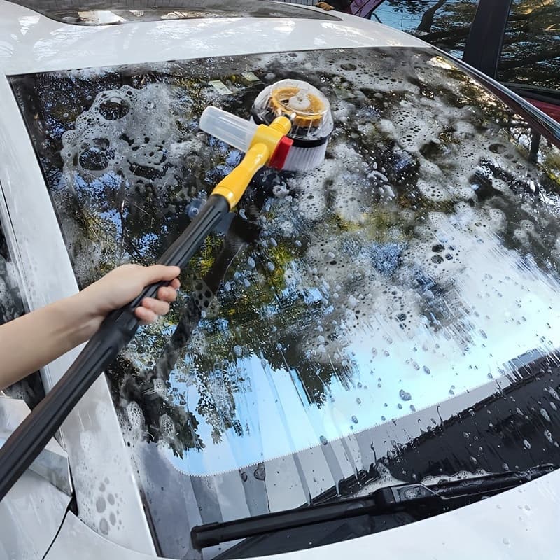 Kit De Limpeza De Escova Para Lavagem De Carros 360 ° Spin Car Mop Microfibra Carro Removível Ext