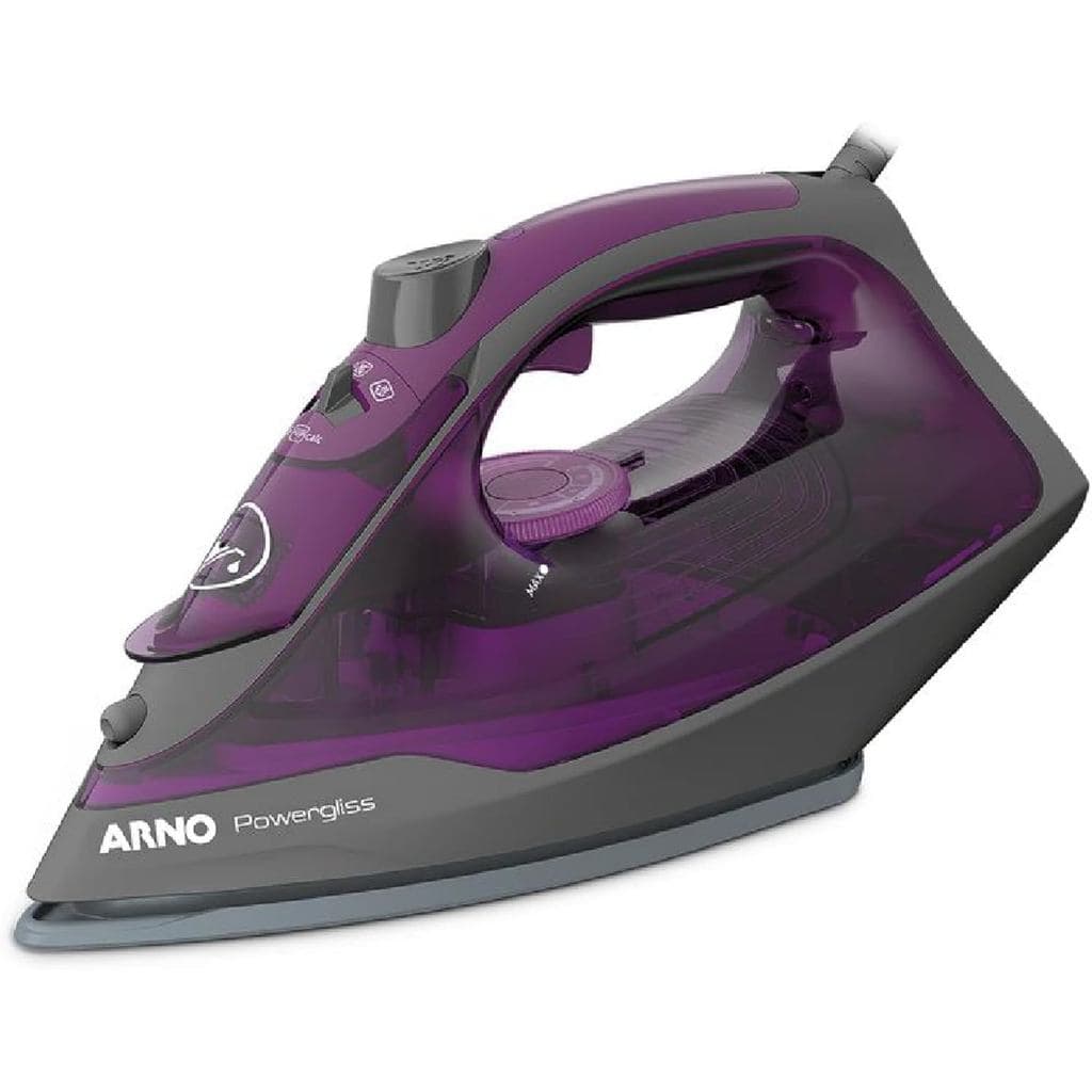 Ferro a Vapor Arno Powergliss  Base Cerâmica 1520W Roxo 110V
