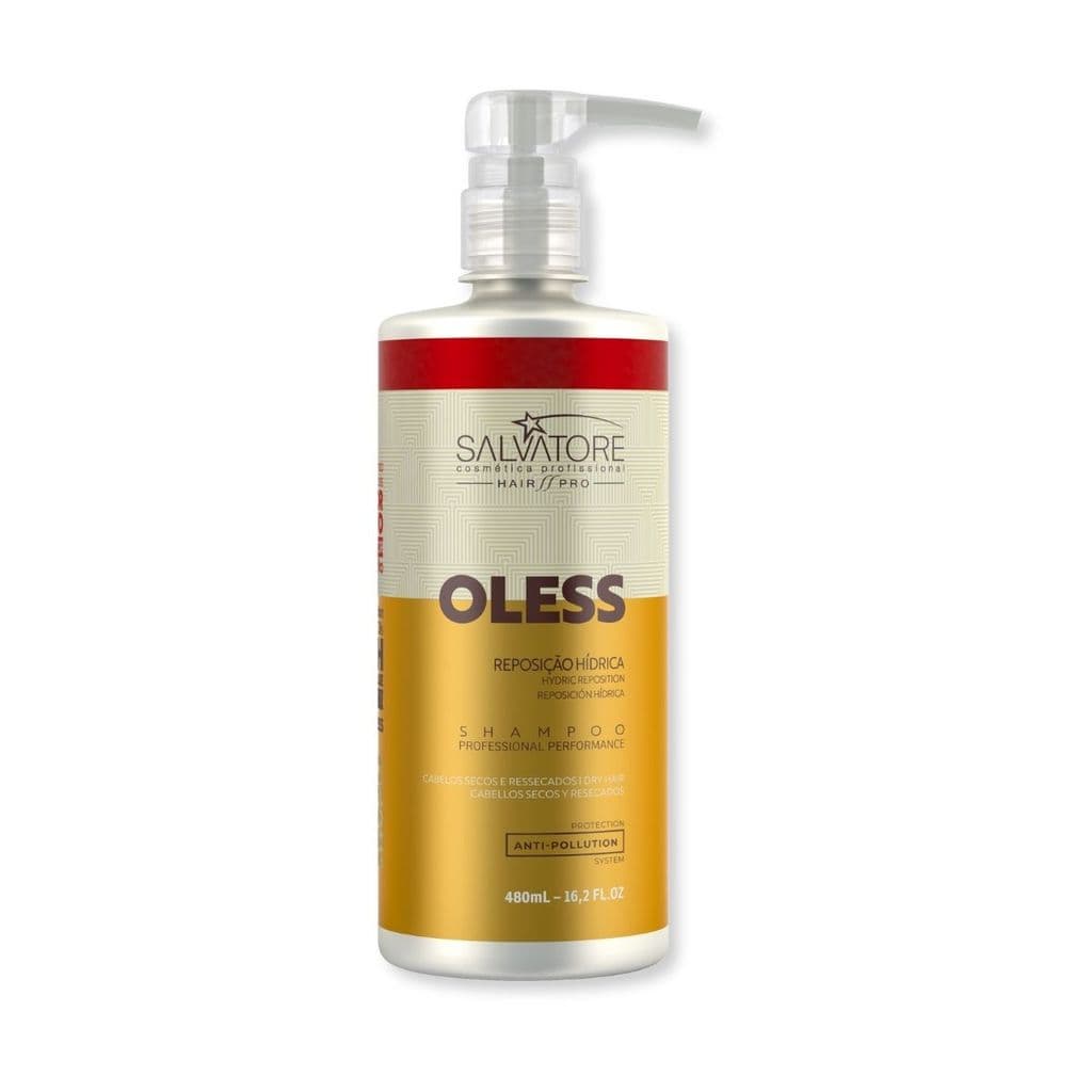 Shampoo Hidratante Oless Salvatore 480ml Óleos Vegetais
