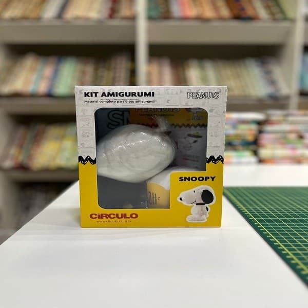Kit Amigurumi Crochê Snoopy Circulo - Material Completo
