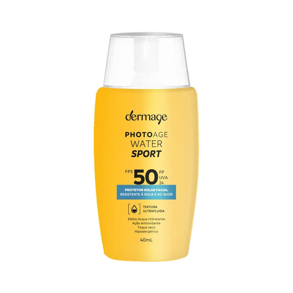 Protetor Solar Dermage FPS50 Resistente à Água e Suor Photoage Water Sport 40ml