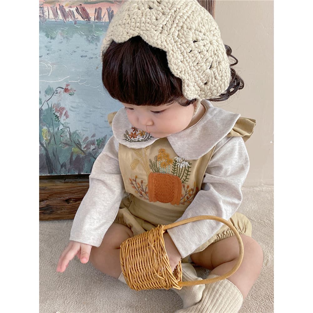 Bebê roupas de bebê primavera roupas de algodão puro macacão de um ano de idade bebê menina macacão bonito Super bonito 